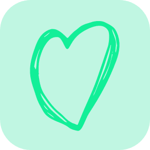 Green Heart within lighter green container